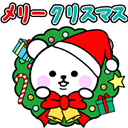 move white bear Christmas&Happy New Year