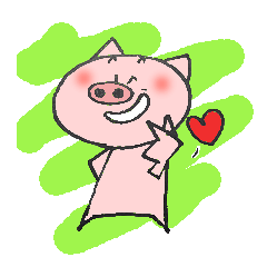 FUNNY BIG HEAD PIG:HAPPY LIFE