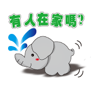 Small gray elephant