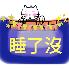 Practical stickers cute cat everyday