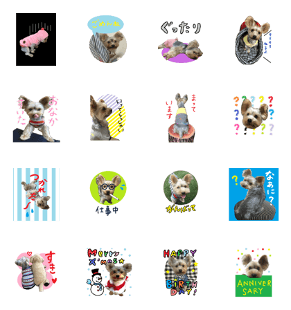 Sticker of a Yorkshire terrier2