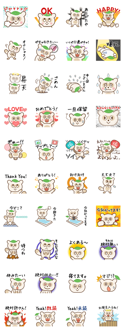 White Funny Raccoon Dog Sticker!