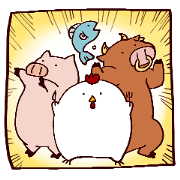 Delicious and lively friends