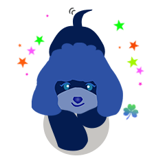 ToyPoodle Dog Berry's cute daily sticker