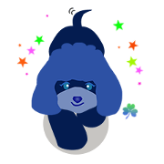 ToyPoodle Dog Berry's cute daily sticker