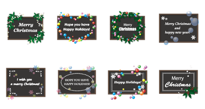 Chalk art styled Christmas card