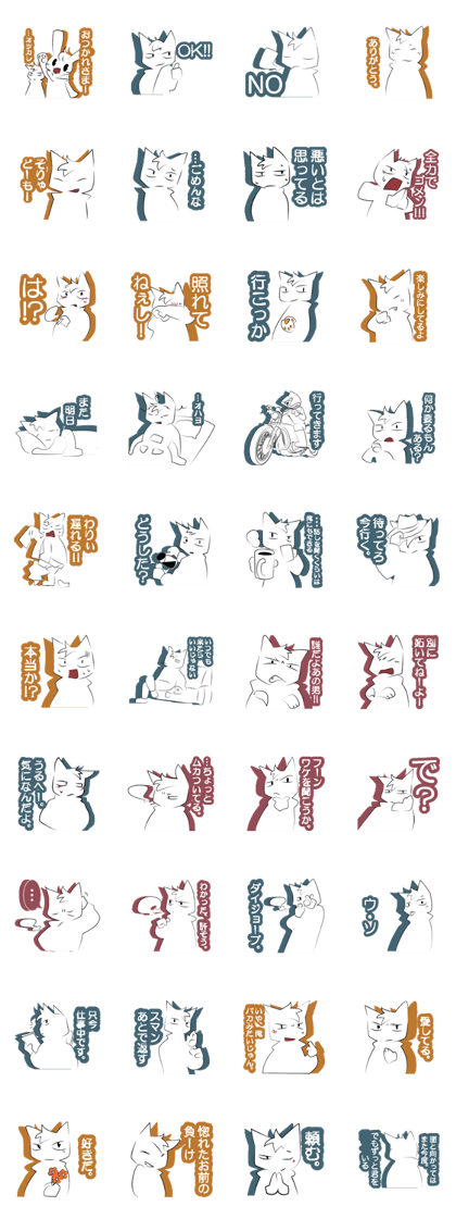 White cat Mr.leon