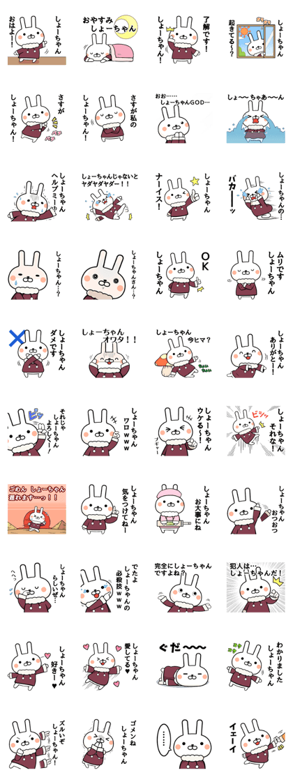 Sho-chan exclusive rabbit