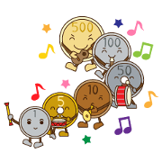 Japanese yens Sticker