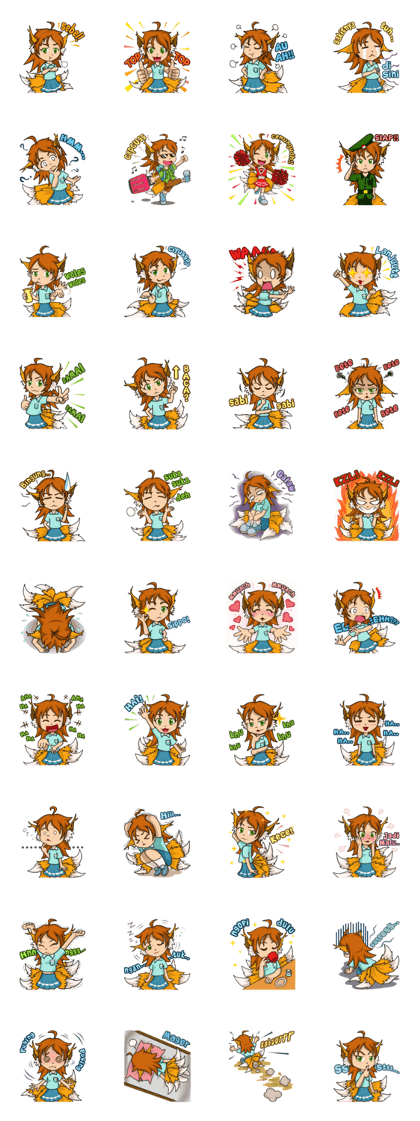 ruchii the five-tailed fox girl