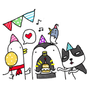 Happy little friends