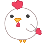 cute fat chicken
