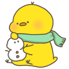 ひよこのぴすけ と 冬 Line スタンプ Line Store ひよこのぴすけ と 冬 Line スタンプ Line Store