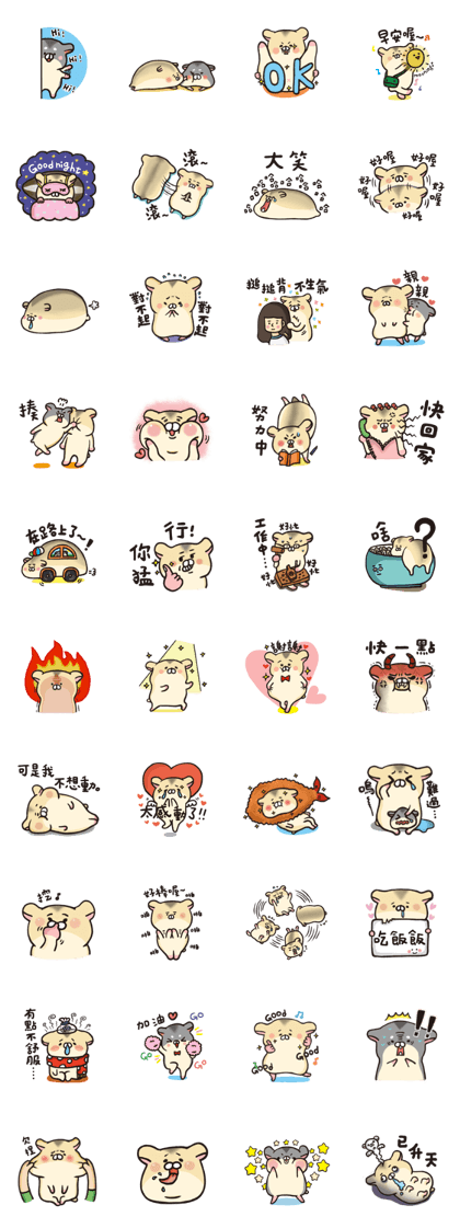 Hamsters mochi&black