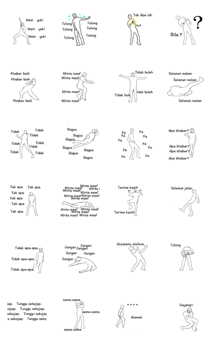 A strange movement person in Malaysia