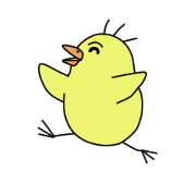 The chick born from egg