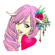 Rocking princess sticker