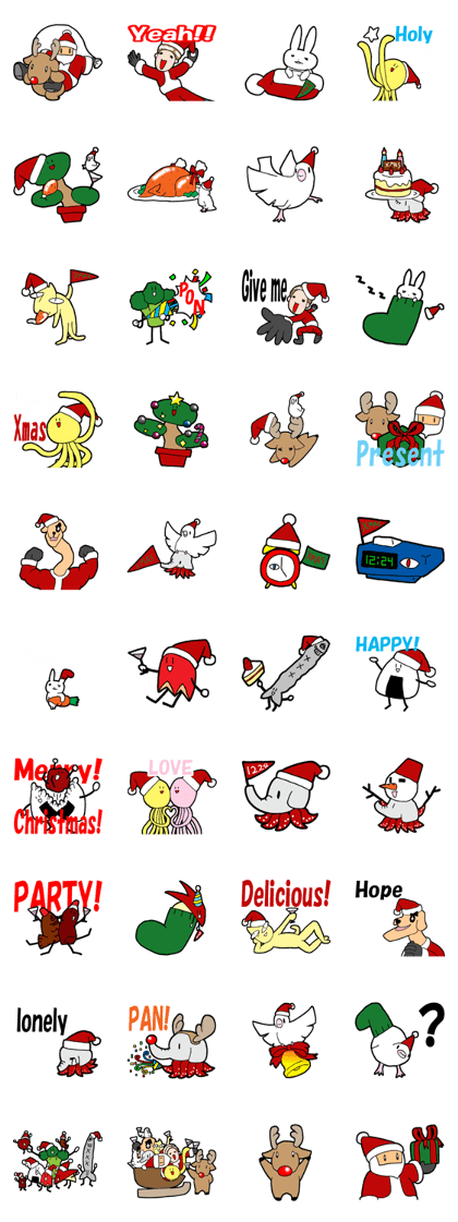 ty-knee sticker xmas special (English)