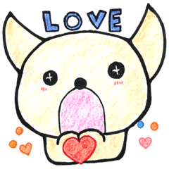 Adult cute Sticker dog