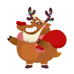 Rudolph the Fluffy Red Nose Reindeer