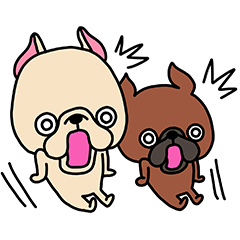 Frebull-chan & Ume-chan sticker
