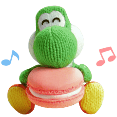 Yarn Yoshi Poochy Stickers Line Stickers Line Store