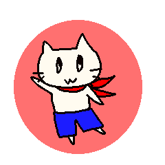 cat in trousers sticker