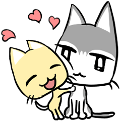 Light soy cat & sweet sake kitten