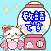 Panda cat, Pan'nya keigo sticker japan