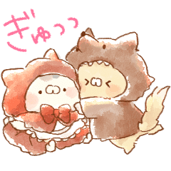 となりのにゃんこ 赤ずきん Line スタンプ Line Store となりのにゃんこ 赤ずきん Line スタンプ Line Store