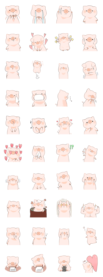 Cute pig Sticker 2!!