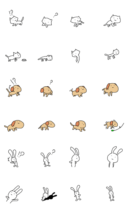 Cute animal sticker 2
