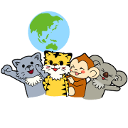 "DOUBUTSU URANAI"sticker EarthGroup Ver.