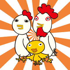 Chicken family new year