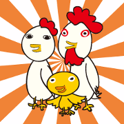 Chicken family new year