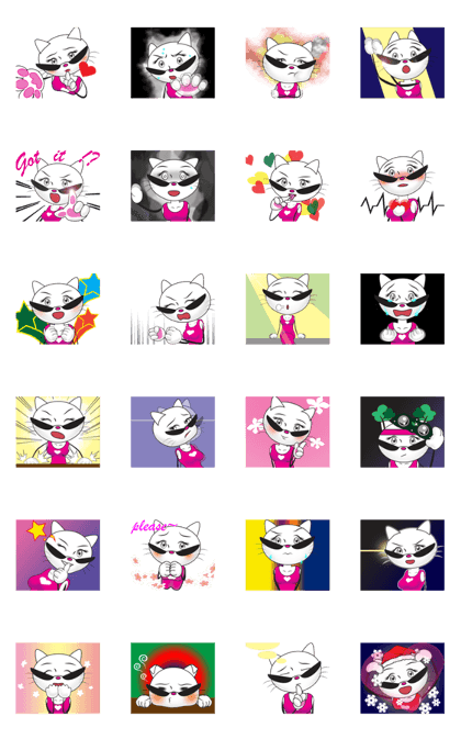 Sweetheart Cat 2- animated sticker