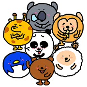 Round and cute animals
