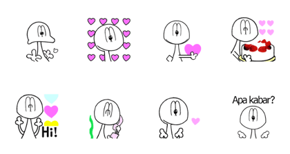 Animated Stickers of Nessy's childhood I