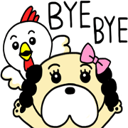 A chicken and a dog moved