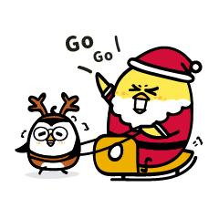 Chick PT Christmas & New Year sticker