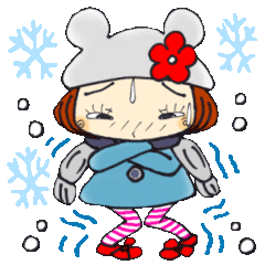ひま子ちゃん258毎日使える冬スタンプ Line スタンプ Line Store ひま子ちゃん258毎日使える冬スタンプ Line スタンプ Line Store