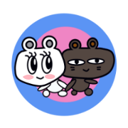 A white bear and brown bear