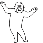 Extremely moving crazy gorilla Japanese6