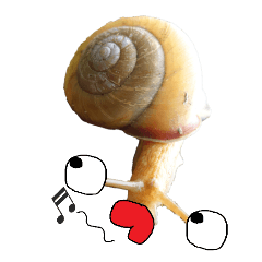 Doodle on the face of a snail-BIG