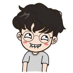 Glasses Boy Shy Boy as a Meme – LINE stickers LINE STORE