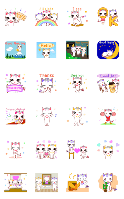 Tiara Cats Animated (English version)