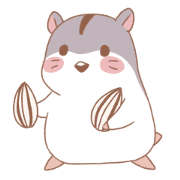 Sticker of a hamuchan