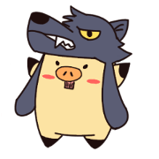 Pig with intense temper