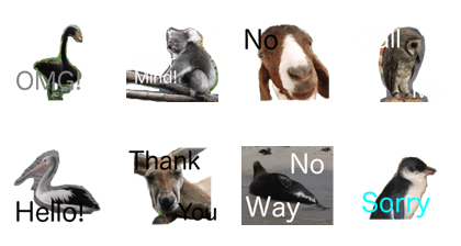 Australian Animals sticker