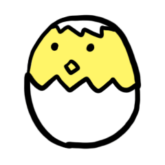 Egg chick stickers